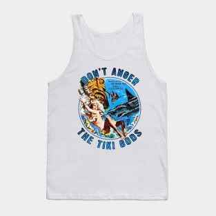 Vintage Don't Anger The Tiki Gods of Shark Reef Tank Top